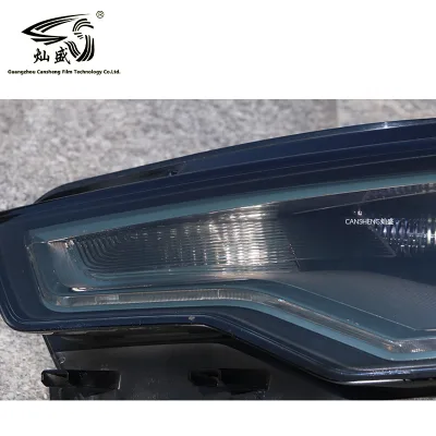 Special Light 30cm*15m Transparent to Black Tpu Car Headlight Protection Film Photochromic Headlight Film for Car Lamp