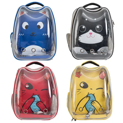 Transparent Pet Carrier Backpack Breathable Portable Travel Bag for Cat Small Dog