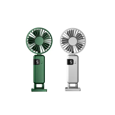 2025 New Arrivals USB Rechargeable Portable Hand Fan with Carabiner Handheld Mini Fan Neck 5 Speed Mini Small Fan