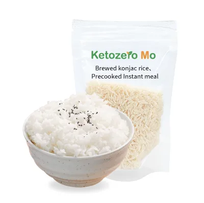 Popular Lazy Foods Halal Vegan Instant Keto Konjac Rice Malaysia Halal Healthy Food Self Heating Rice