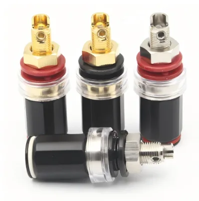 Bevenbi Gold or Rhodium-Plated Panel Mount Assembly Audio Equipment Manufacturing Hi-fi Amplifier Loudspeaker OEM Custom Logo