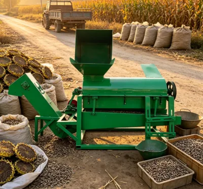 New Arrival Industrial Sunflower Seed Shelling Machine with Adjustable Gap Setting for Seed Production Bases