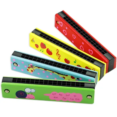Hot Sale Education Toy 16 Holes Wooden Harmonic Musical Instrument for Kids