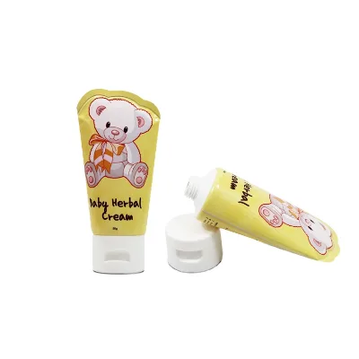 50g 80g Customize Printing Logo Hand Cream Tubes Cosmetic Plastic Tube Packaging Baby Cream Tube With Flip Ca