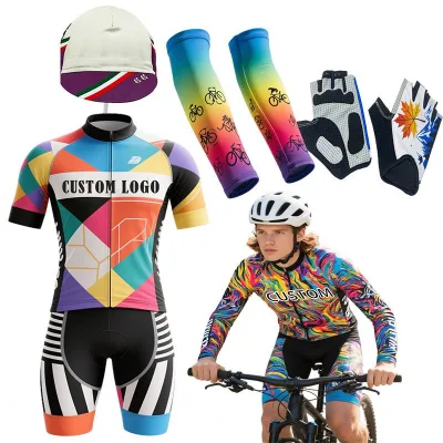 New Custom Style Breathable Quick Dry Plus Size Racing Spring Uniform Cycling Jersey And Bib Set Motor Bike Wear For Men