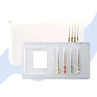 Dental Gold Rotary Files Engine Heat Activation Flexible Tool for Dentist Files