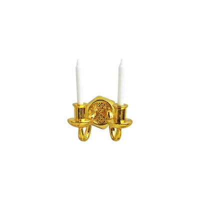 Dollhouse Mini Double-headed Candle Wall Decorations Accessories