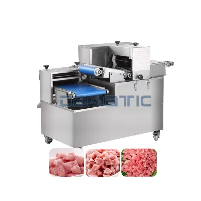 500 KG Per Hour Industrial Fresh Meat Chicken Liver Cube Dicer Cutting Dicing Machine