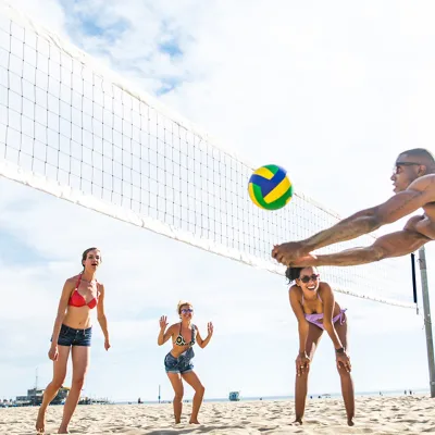 Elite Performance Polyester-Blend Volleyball Net with Abrasion-Resistant Weave & Club Training Kits