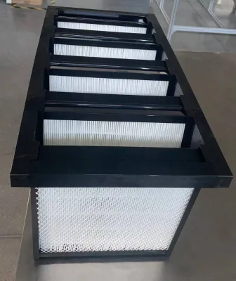 Factory Price V Bank Air Filter Compact Filter for HVAC System ---In Stock