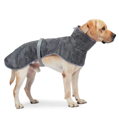 Waterproof Dog Coat with High Collar for Large Dogs Outdoor Walking and Training Dog Cape Dog Jacket