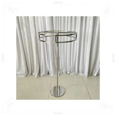 FSDKX Decoratior Different Size Stainless Steel Gold Frame Wedding Dessert Stand Display for Wedding