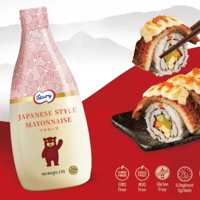 Vegan Available Green Sichuan Pepper Flavor Mayonnaise in Shrink Film Packaging