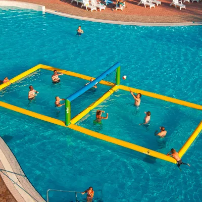 33FT Water Volleyball Net Outdoor Inflatable Volleyball Court for Water Beach Game