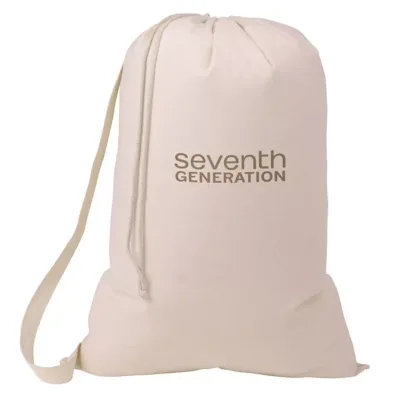Custom logo Personalized Organic Cotton Laundry Bag for Washing