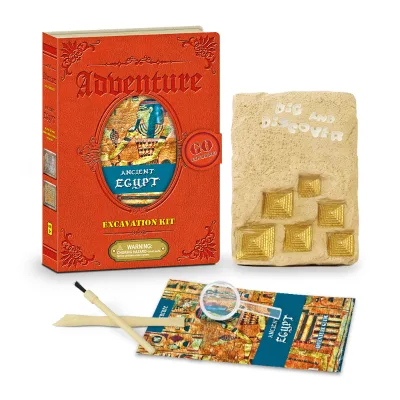 Educational Diy Stem Kid Toy Intelligence Development Ancient Egypt Dig for Kid Archeological Kit Toy