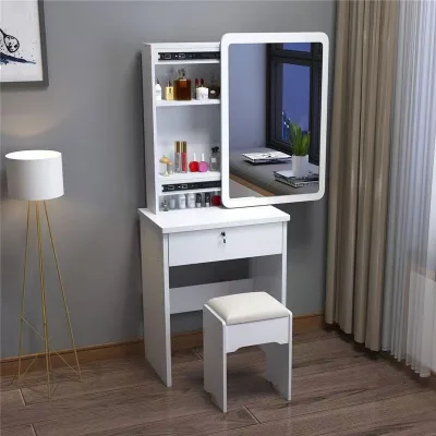 Modern Stone 50cm X 60cm X 80cm Small Apartment Bedroom & Living Room Simple Mini Combed Single 4-Drawer Makeup Table
