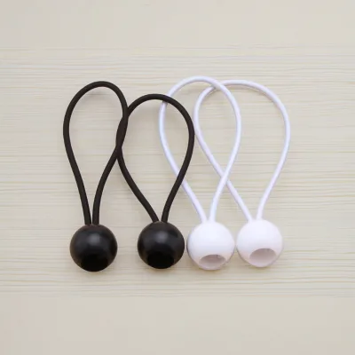 High Quality Braided Rubber Elasticated Tarp Rope Waterproof Ties Cord Bungee Ball Cords for Banner Tents Holder