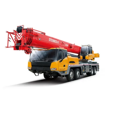 Famous Brand 50 Ton Truck Crane STC500C5 62m Lifting Height Top Brand Components 43.5m Span for Energy Mining/Infrastructure