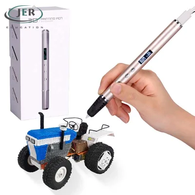 JER Education Support OEM ODM Service Metal 3d Printing Pen Design Approval CE RoHS Suit for Maker Creative DIY 3d Drawing Pen