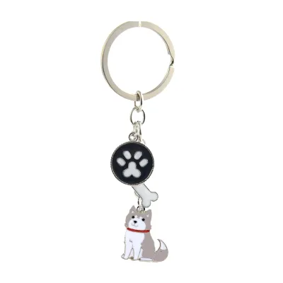 Creative Mini Dog Keychain Factory Price Keychains Luxury High Quality Enamel Keychain Custom