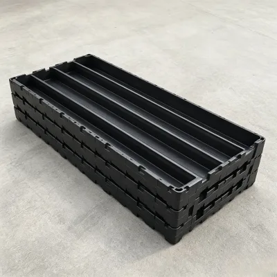 CGE WUXI 1m Length 100mm*48mm*6 Compartment Geological Drilling Rock Sample Storage Core Tray BQ Plastic Core Box