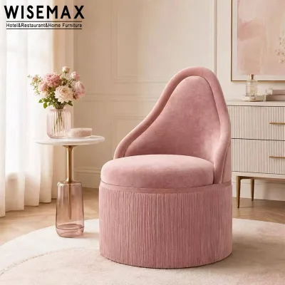 WISEMAX FURNITURE Modern Elegant Living Room Bedroom Makeup Chair Velvet Upholstered Accent Chair with Tassel for Hotel Villa