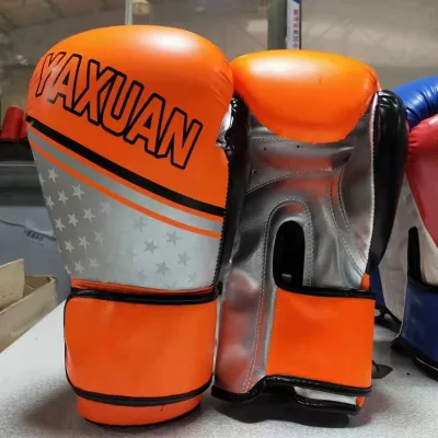 Cheap Price Colorful MMA Training Boxing Gloves Custom Logo Printed