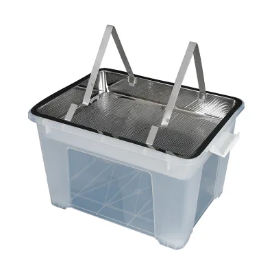 Stainless Steel Honeycomb Uncapping Tray with Frame Holder and Plastic Straining Tank
