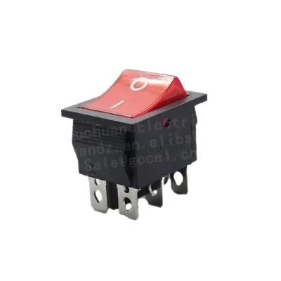 Plastic 6 Feet square Button Electric Oven Type Heating Oil Heater Red Rocker Switch KCD7-204