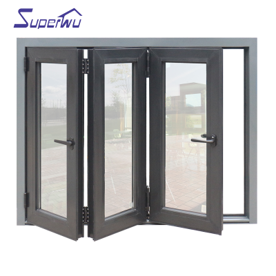 Accordion windows Cost New Style Aluminium Corner Bi-fold Corner Window Window for Room With Screen