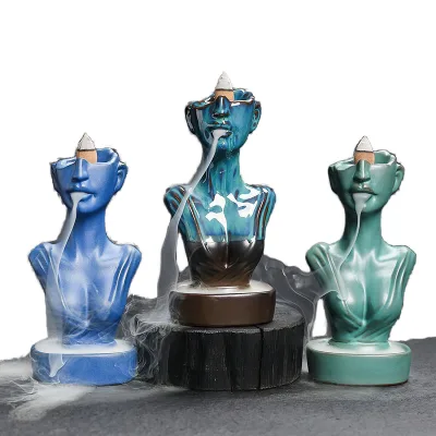 Traditional Royal Ceramic Eco-friendly Customized Color Incense Burner Bakoor Novelty Religious Diorama Holder Diffuser