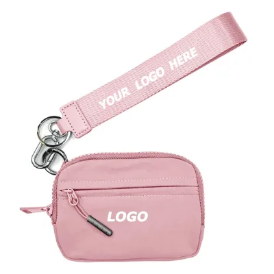 Waterproof Nylon Coin Wallet, Multi-Use Card Case and Keychain Pouch for Women