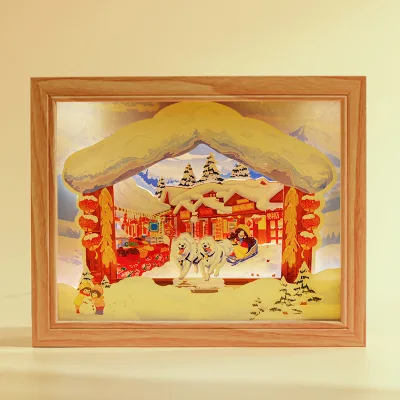Big Discount Handmade 3D Paper Carving Lamp for Festival Gift Decoration