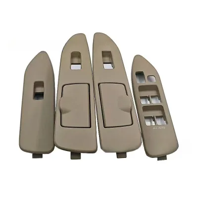 Interior Accessory ABS Black Window Switch Trim Parts for 1998-2007 for Land Cruiser FJ100 LC100 Smart Star 3-Year Warranty