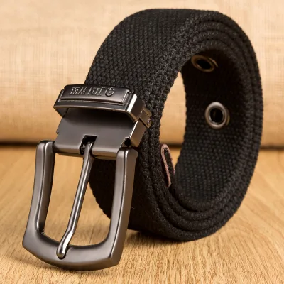 HLC383 Unisex Woven Canvas Stretch Belt Men Canvas Nylon Braided Elastic Belt Men Sport Braided Stretch Elastic Waistband