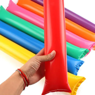 Custom LOGO Football Support Plastic Inflatable Cheering Sticks for Sports Events