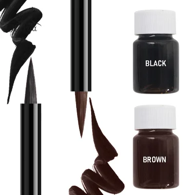 Customize Intense Color Longlasting Makeup Non Toxic Semi Finished Liquid Eye Liner Smooth Glide No Smudging Matte Bulk Eyeliner