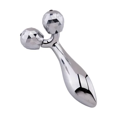 Zinc Alloy 3D Roller Face Massager Face Lift Tool Firming Beauty Massage Body Facial Roller