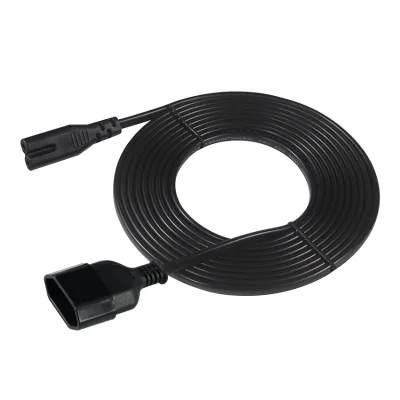German Standard VDE European 2Pin Female Socket 0.75MM IEC Connector C7 Supply Cable for Computer Applications