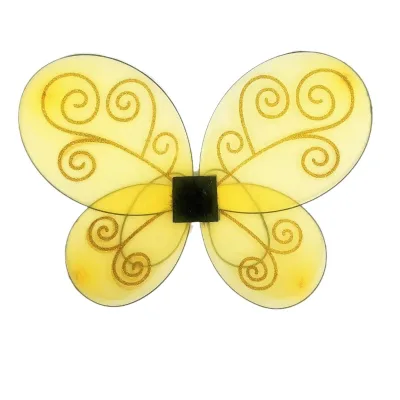 Wholesale Party Prop Children Bee Wings Costume Kids Yellow Butterfly Wings