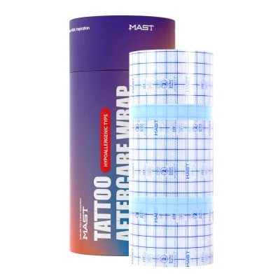Wholesale Mast WS026 Model Highly Breathable Hypoallergenic Tattoo Aftercare Wrap for Body 20cm*10m Permanent Makeup Practice