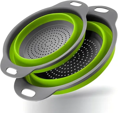 Over the Sink Colanders Kitchen Sink Fruit Strainer Basket Extendable Sink Colander Plastic Sustainable Kitchen Filter