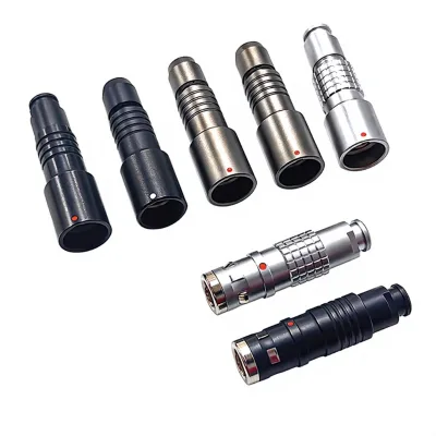 Black Chrome Waterproof Connectors Cu-alloy Tin-nickel Finish K Series IP68 -45C +125C >5000 Mating 2-16P