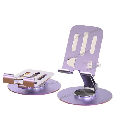 Hot Sale All-metal Foldable Mobile Phone Holder Stand 360 Degree Rotating Folding Lazy Multi-function Tablet Desktop Stand