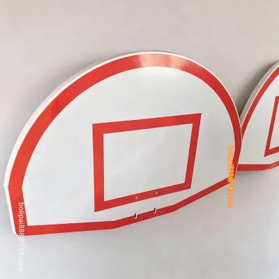Solid Aluminum Fan-Shaped Basketball Backboard-32mm Thick, Color Logo Print, Custom Size for Specialized Courts
