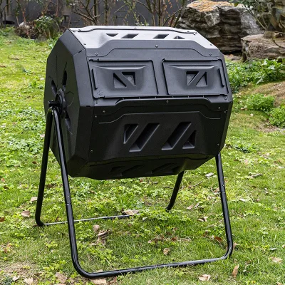 Compost Bin Garden Tip-over Outdoor Compost Bin Garden Organic Fertilizer Garden Waste Leaf Fermentation Bin