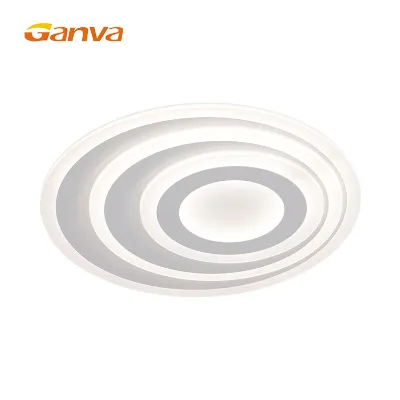 Indoor Modern Acrylic Plafon Round Surface Mounted Led Ceiling Lamp for Living Room