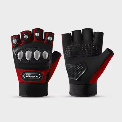 Wholesale Anti-slip Custom Men Fitness Hand Protect Outdoor Sports Half Finger Cycling Gloves