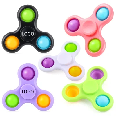 Bubble Pop Fidget Spinner Toy Easter Egg Filler Stuffer Gift Party Favors for Kids Adults Pop It Fidget Toy